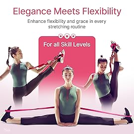 Premium Stretch Bands for Dancers - Improve Stretching & Flexibility with Ballet Stretching Band, Perfect Dance Equipment for Splits & Strength - Ideal Gifts for Dancers & Ballet Training
