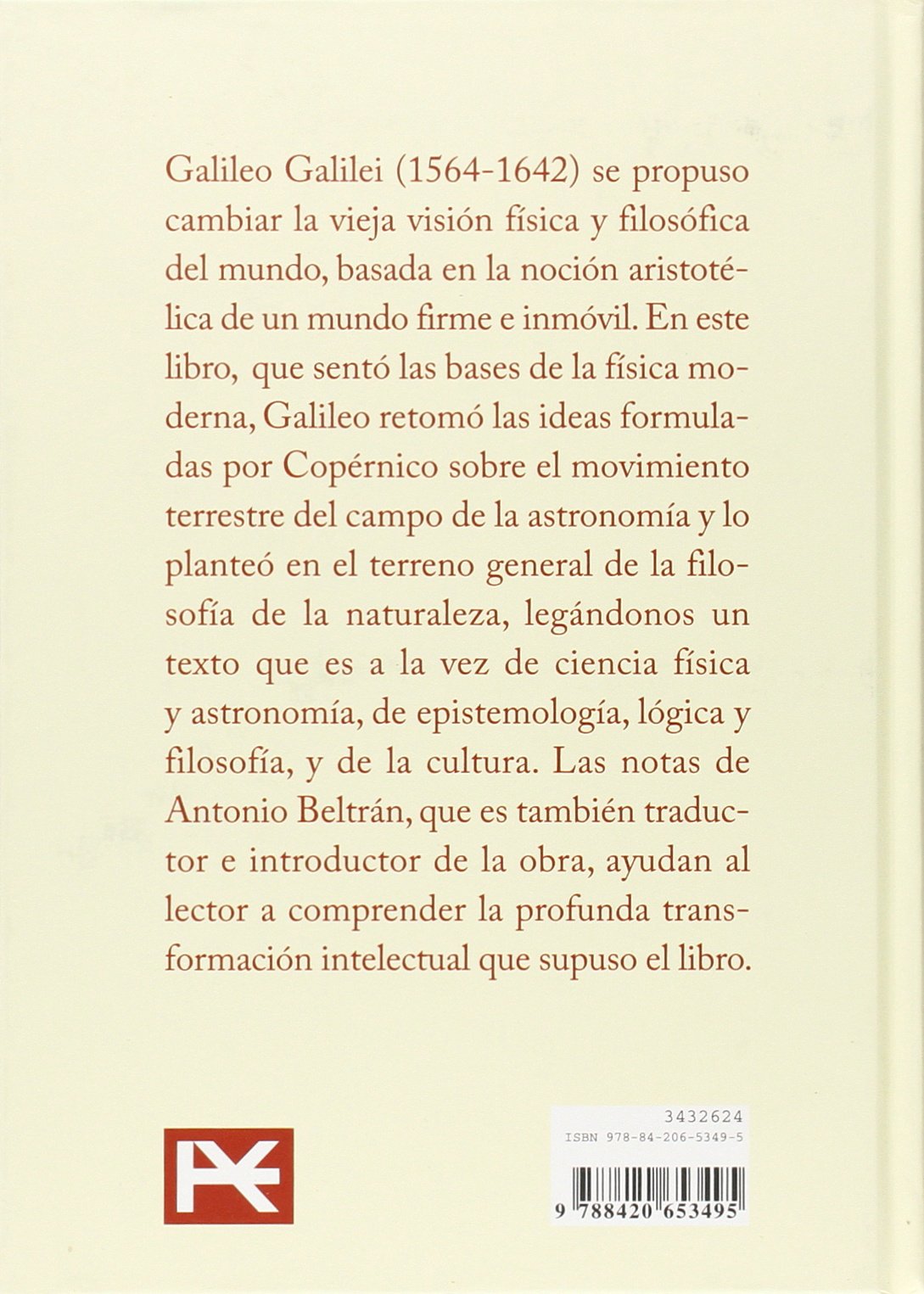 Diálogo sobre los dos máximos sistemas del mundo ptolemaico y copernicano (Libros Singulares (LS))