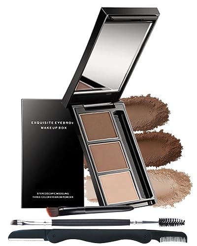 Eyebrow Powder Kit, Waterproof Eye Brow Tinting Filler Palette Set for Women