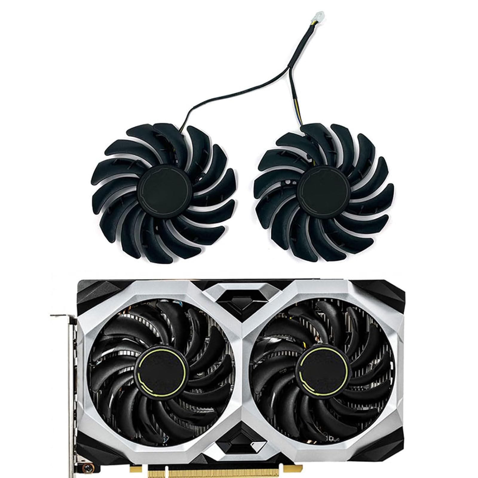 Amazon.co.jp: KIKIFAN 87mm PLD09210S12HH 1660 Super GPUファン 2個
