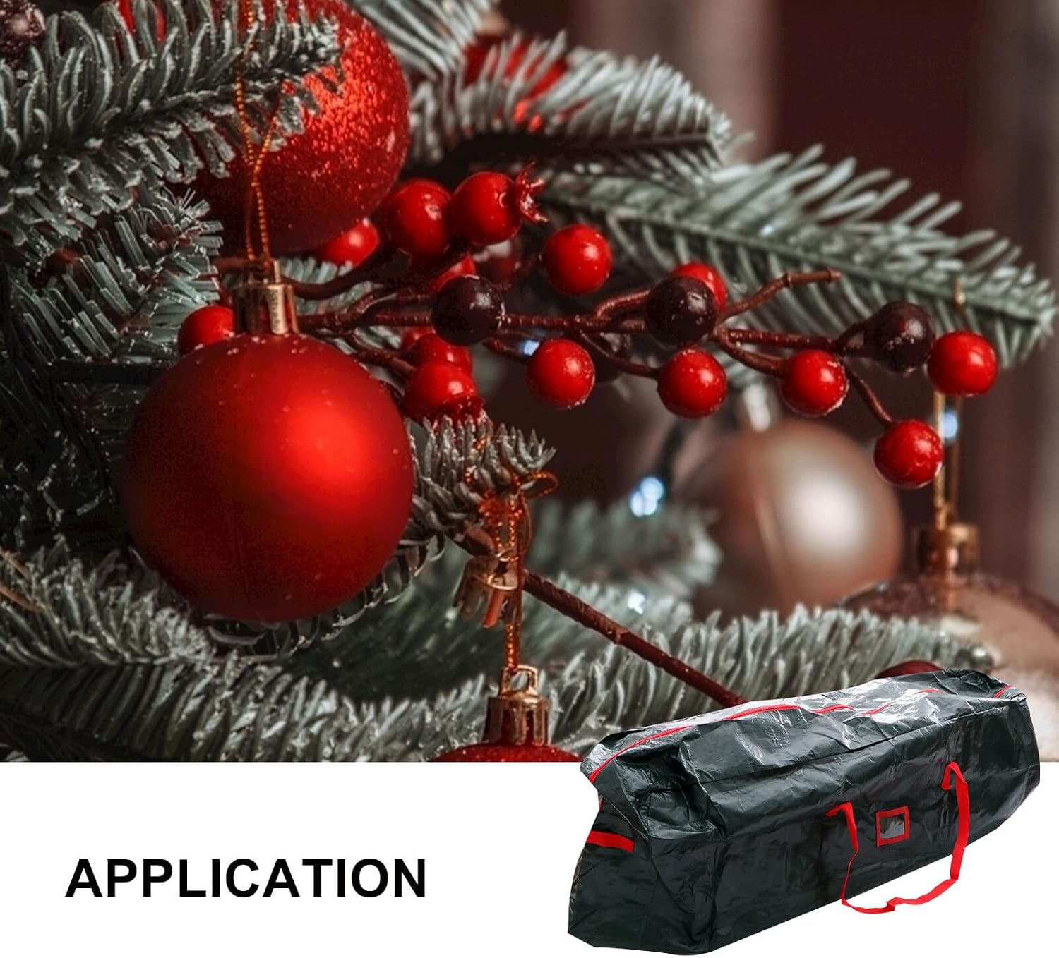 Waterproof Christmas Tree Storage Bag 135x34x68cm Xmas Tree Pouch Household Outdoor Use Festival Storage Pouch Random Color