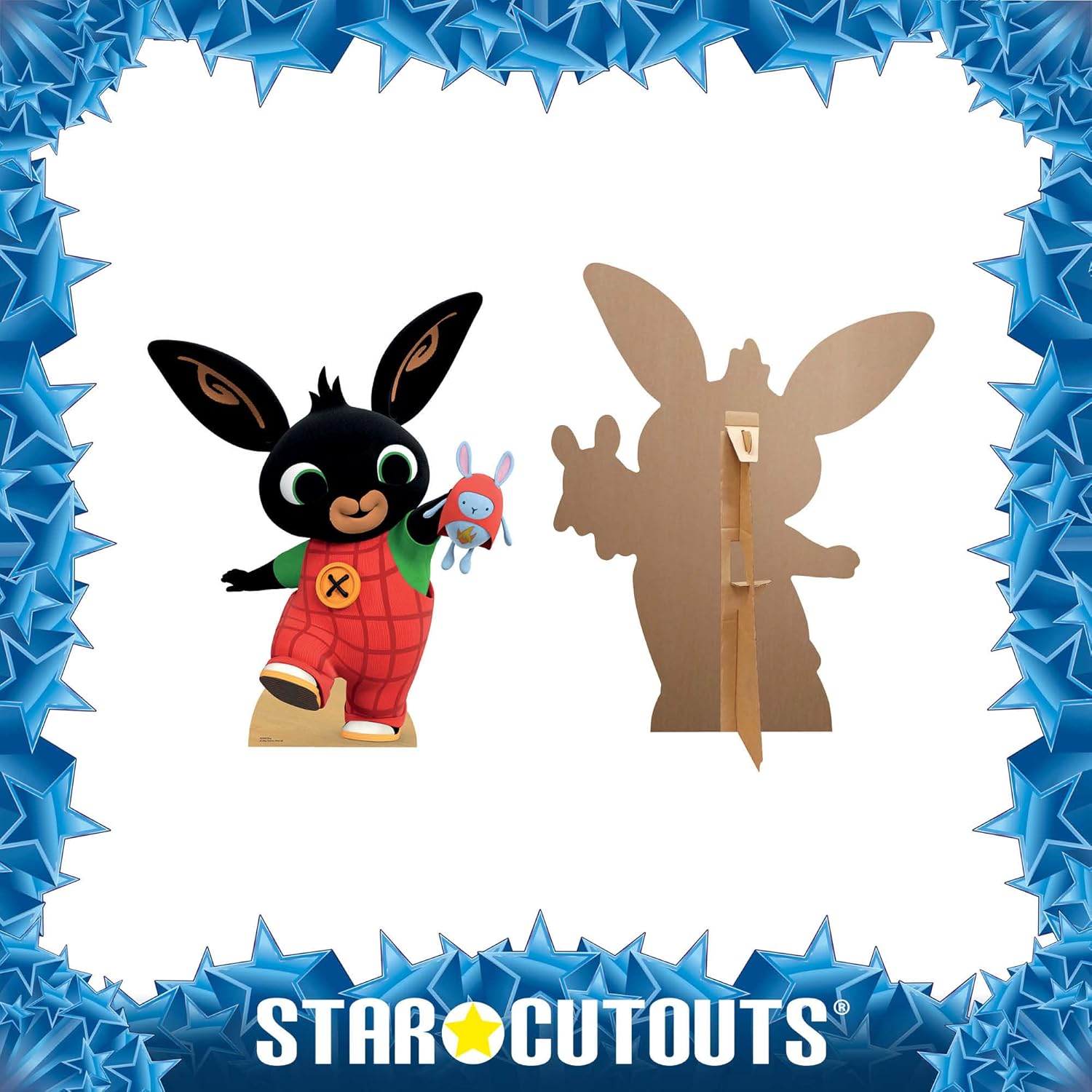 STAR CUTOUTS SC4046 Bing Animation Bunny Cardboard Cutout l Party Decoration l Birthdays l Puppet Show Props l Official Bing Supplies Multicolor