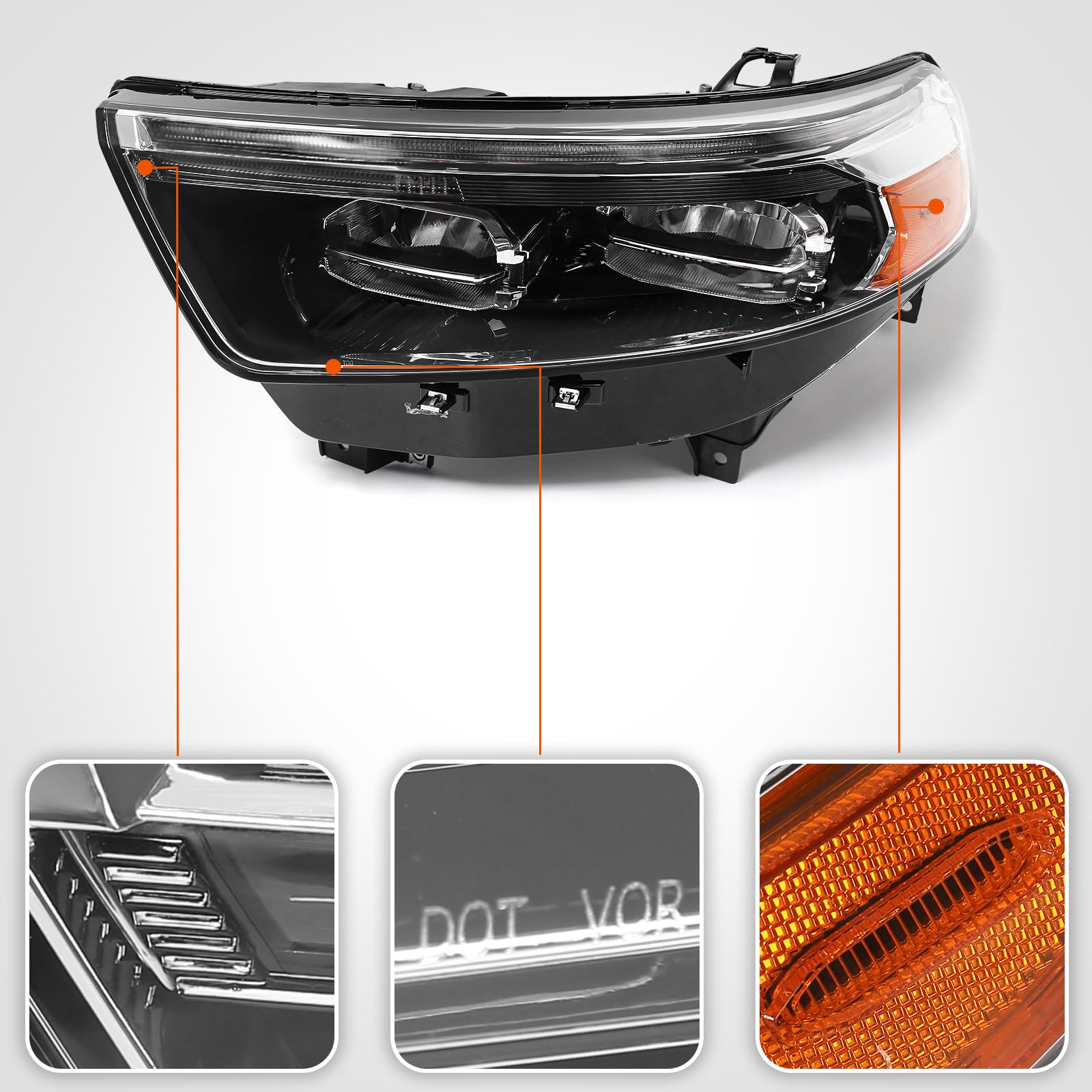 DEVISE WORKS Explorer LEDライト Amazon.com: FIONE LED Headlight Assembly Compatible with Ford