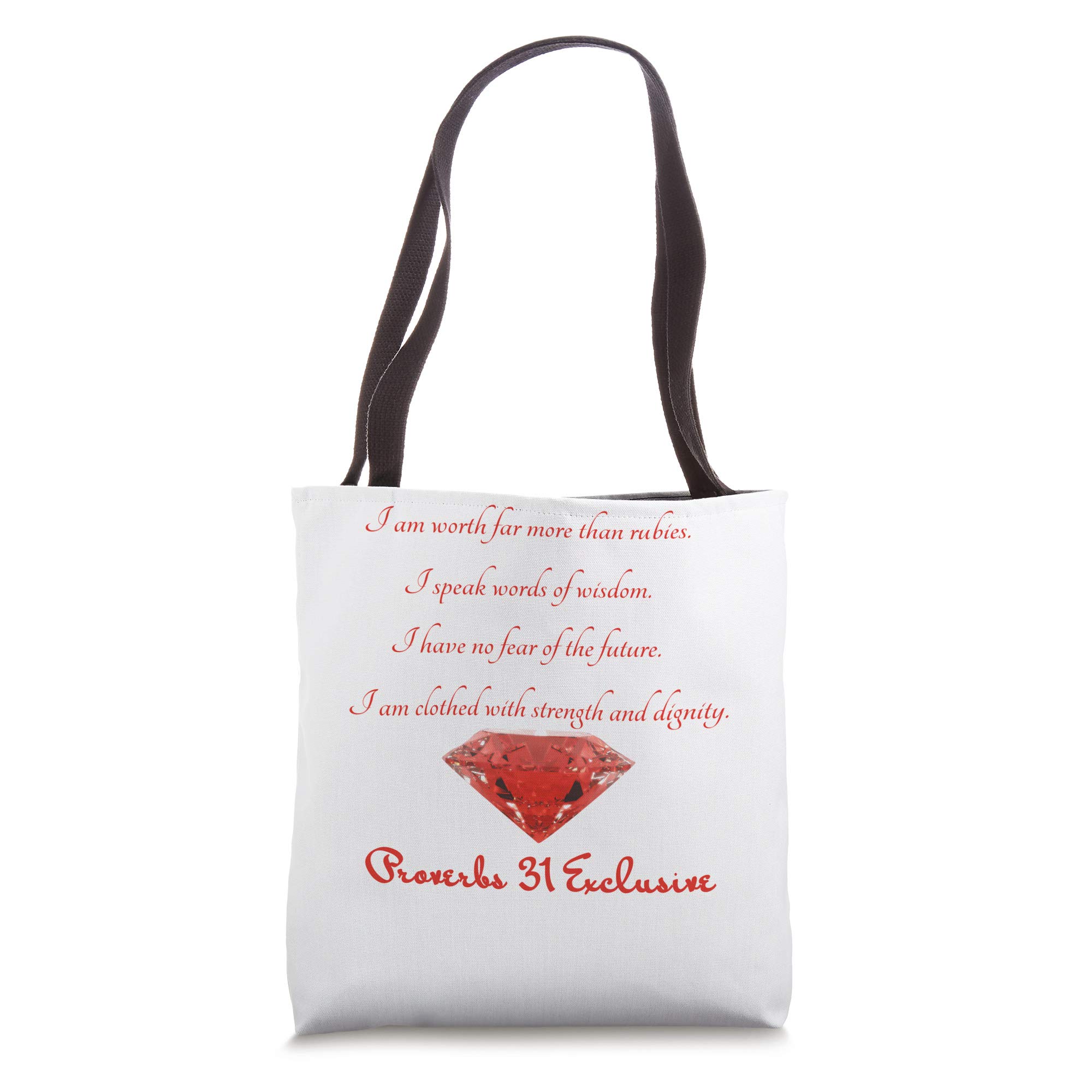 Bible Verse Tote Bag Religious Christian Proverbs 31 Tote Bag