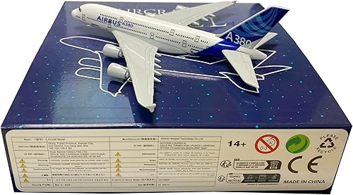 Miniatura 4 de 1400 Etihad Airbus A380 Diecast modelo de avión decoración regalo 16CM aviones coleccionables