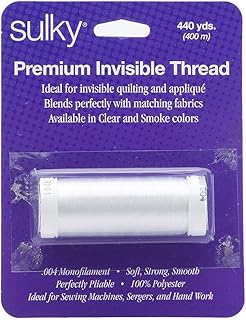 SULKY OF AMERICA Sulky Premium Invisible Thread 440yd-Clear, 440 yd, Clear