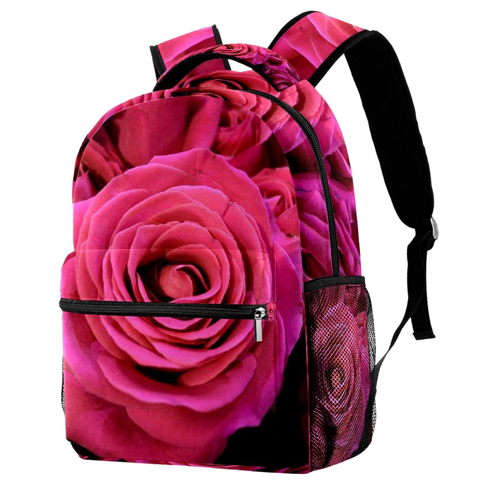 Sac à dos enfant motif fleur de rose multicolore pour grandir en douceur