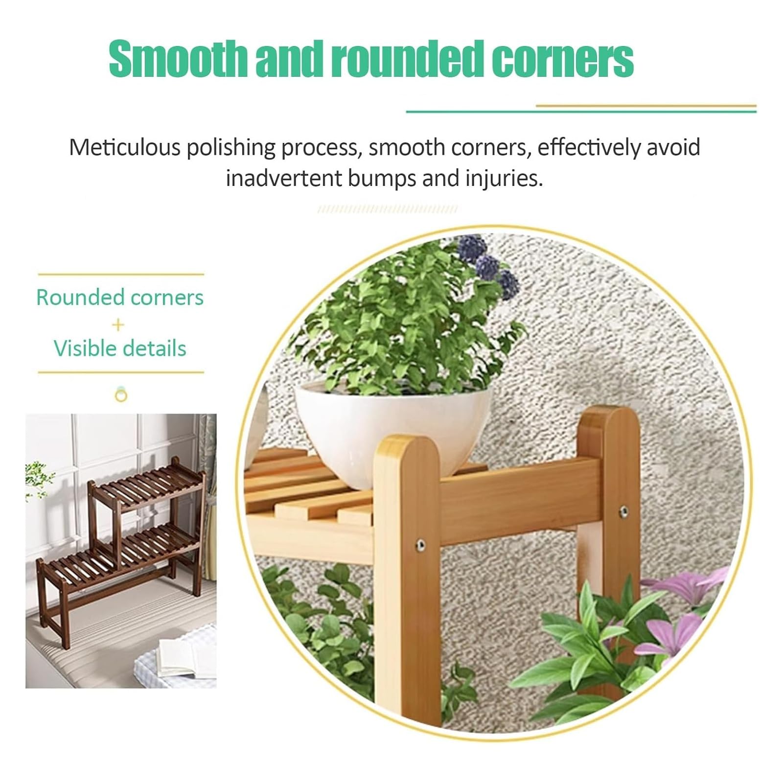 Ce Support à Plantes en Bois à 3 Niveaux, idéal pour l'intérieur et l'extérieur, Peut également Servir d'étagère pour Vos Plantes sur Un Balcon. Dimensions : 90 x 20 x 80 cm. Design élégant,