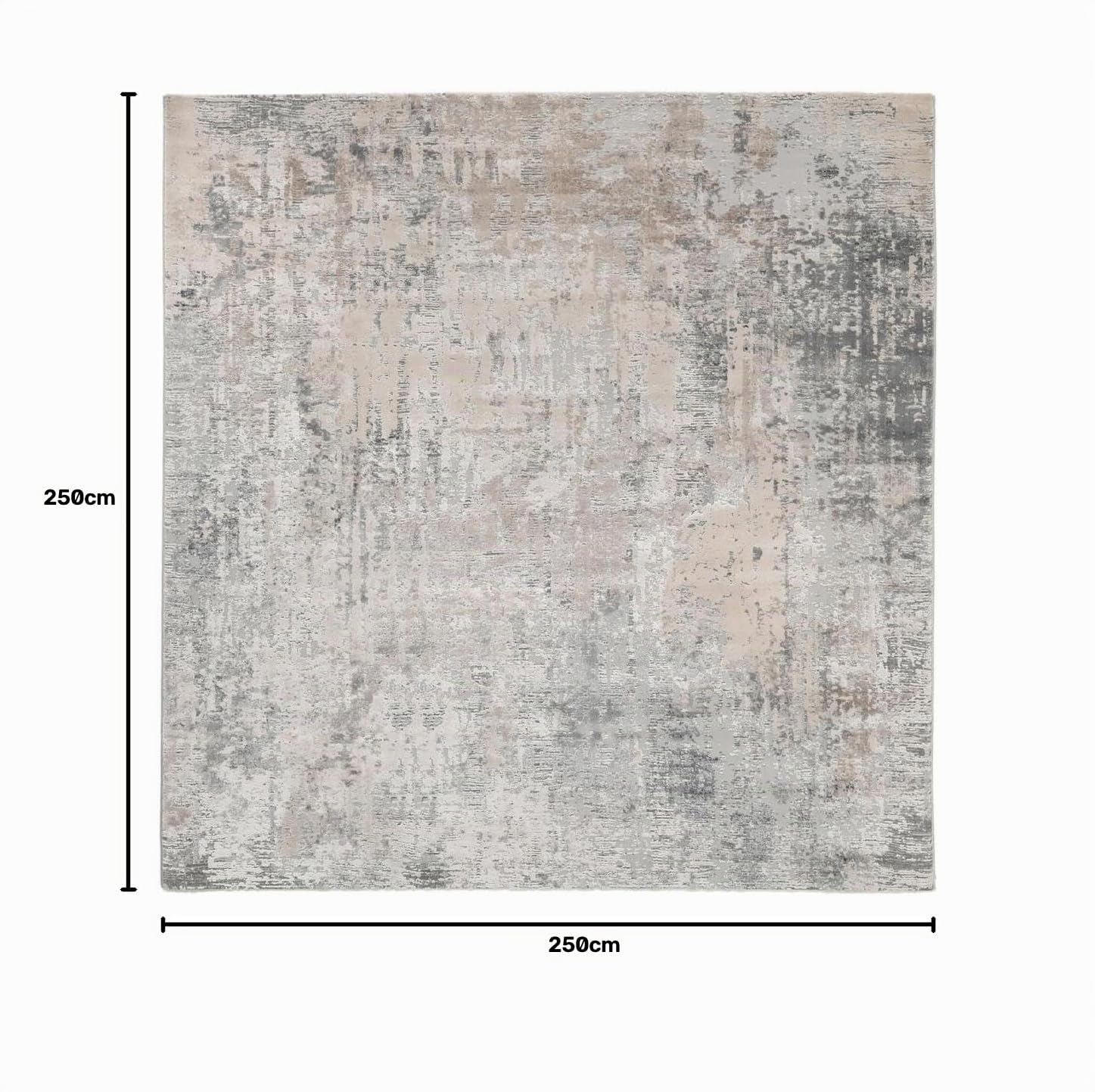 RugVista Ritz Tapis, 250 x 250 cm, Clair Gris