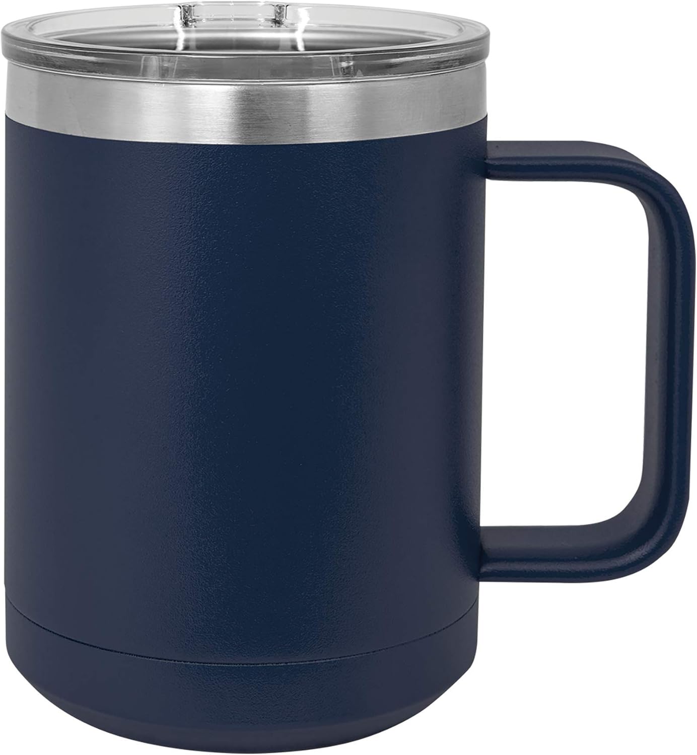 Polar Camel 15 oz. Stainless Steel Vacuum Insulated Tea or Coffee Mug with Slider Lid (Navy Blue)