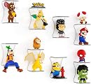 8 Pack Lego Display Shelves - Figurine Display Shelf, Small Acrylic Shelves for Wal...
