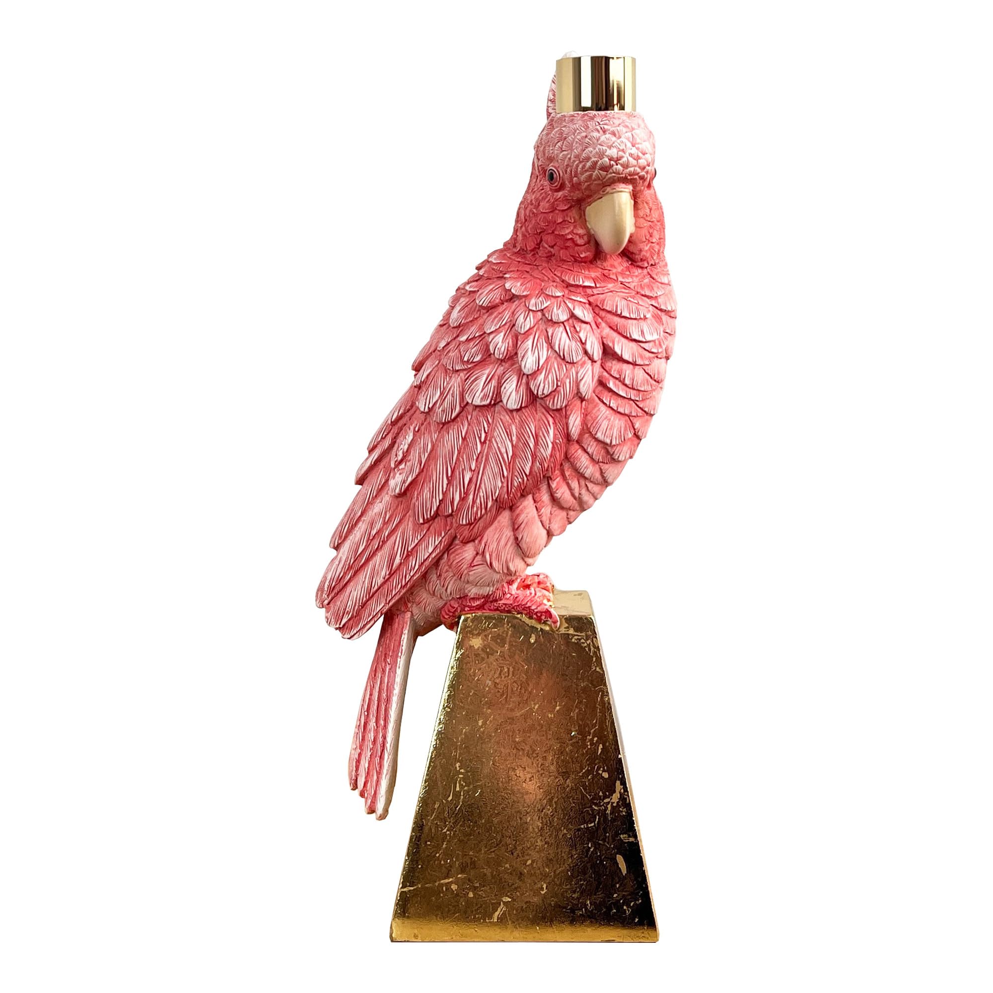 Alfie Francis Pink 27Cm Tall Tropical Bird Tapered Candle Holder Dining Table Centrepiece Ornament For Living Room