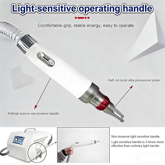 Tattoo Removal Machine, Picosecond Laser Technology for Pigment and Black Spot Removal, Skin Whitening, Body and Eyebrow Tattoo Eraser
