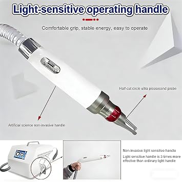 Tattoo Removal Machine, Picosecond Laser Technology for Pigment and Black Spot Removal, Skin Whitening, Body and Eyebrow Tattoo Eraser