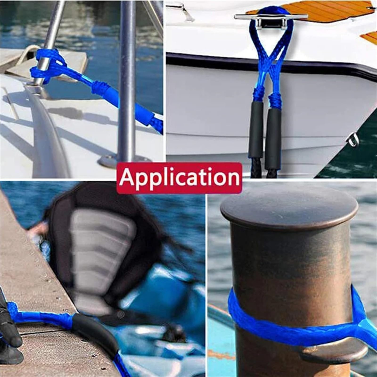 1.2M elastyczna lina do cumowania łodzi Bungee morska lina cumownicza z piankowym pływakiem akcesoria do łodzi do łodzi Waverunner ponton Odporny na korozję(Blauw)