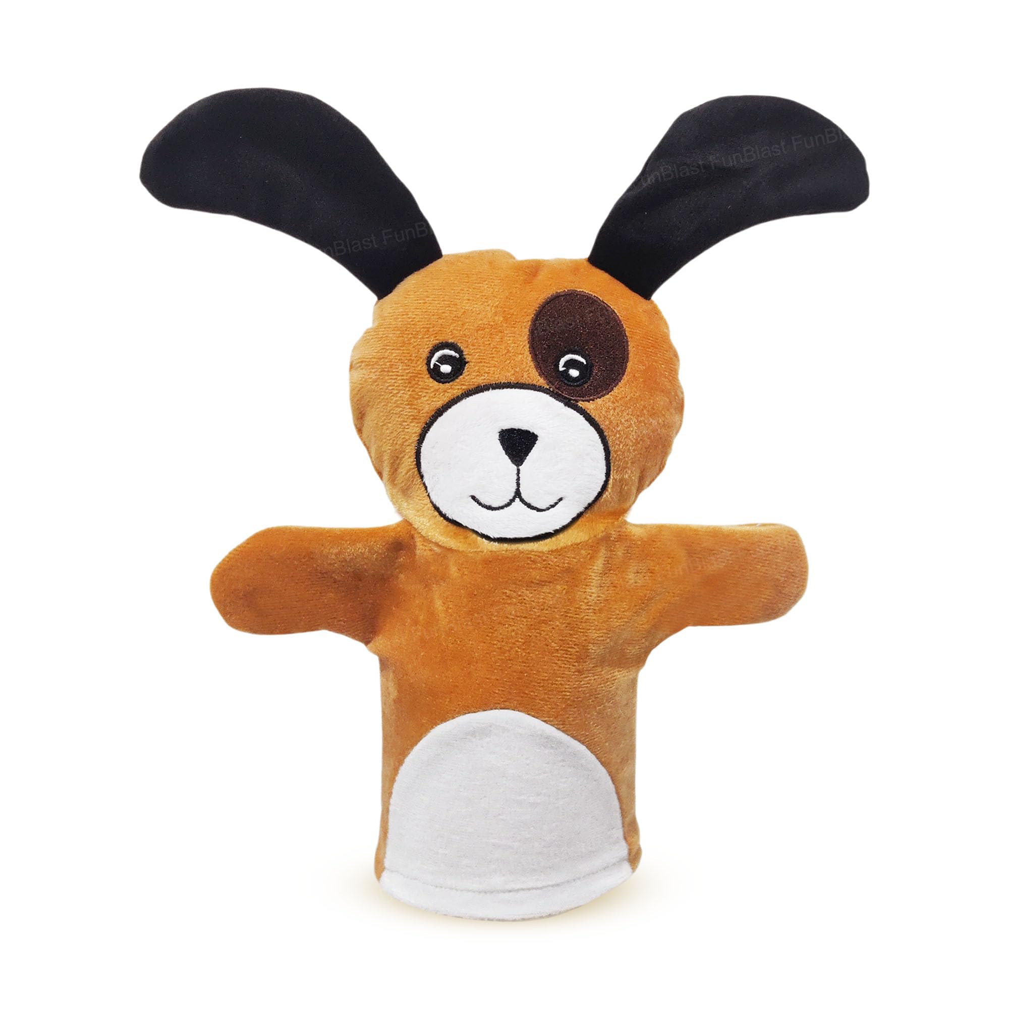 FunBlast Hand Puppets for Kids - Soft Hand Puppets for Kids, Story Telling Puppet for Kid, Plush Animals Hand Puppet Toys, Fun Play Learning Toys - Multicolor (Dog)