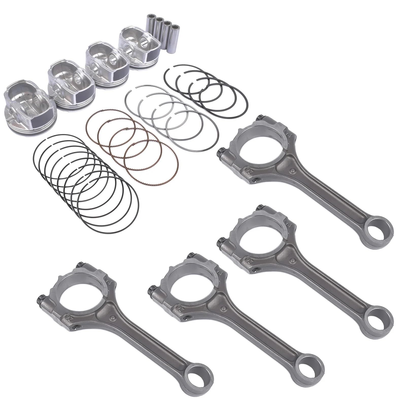 Segment De Piston Kit bielle et piston AP02 pour Hyundai Accent Veloster pour Kia Rio EX LX SX Soul Remplacer