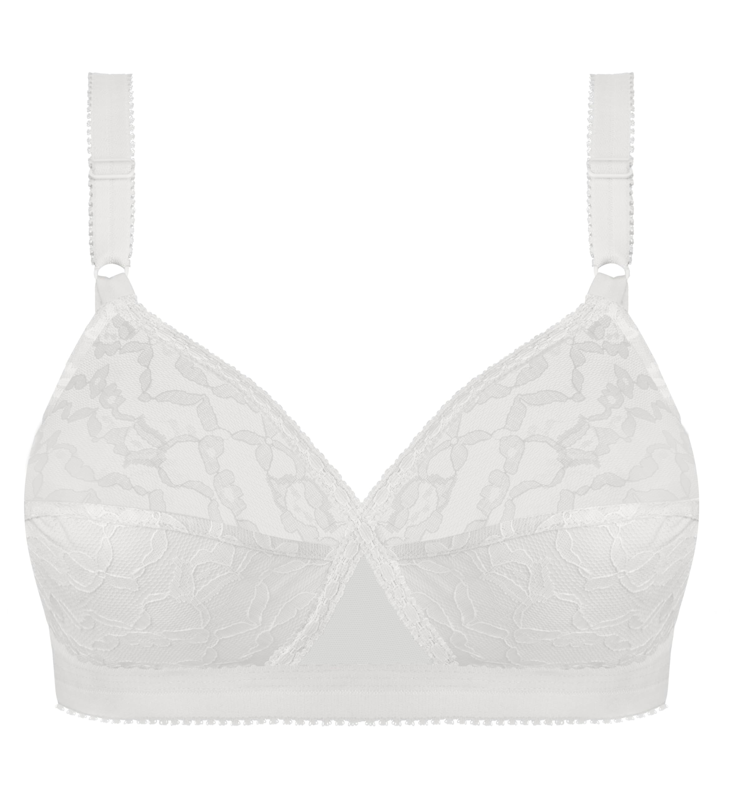 Playtex Bra Woman Cross Your Heart Lace 0165 x1, White, 42B