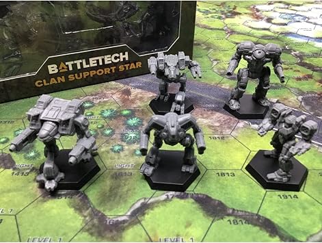 Catalyst Game Labs BattleTech Mini Force Pack: Clan Support Star Grey