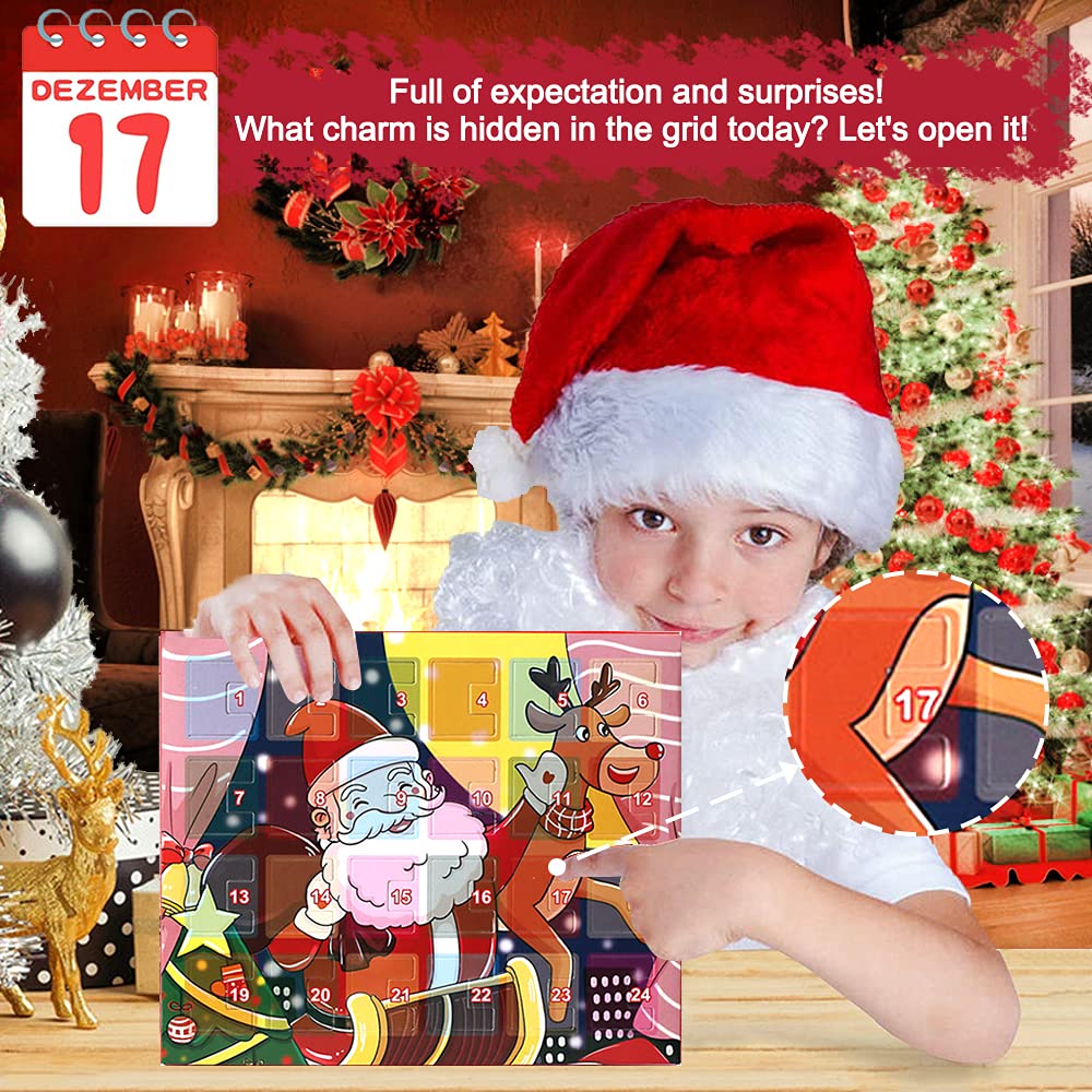 ImnBest Calendrier De L'Avent Bijoux Femmes 2025 - Calendrier De Noël Filles, 24 Surprises Bracelet Collier Bague Boucles D'oreilles, Calendrier à Rebours, Cadeau De Noël Pour Femmes Adolescentes