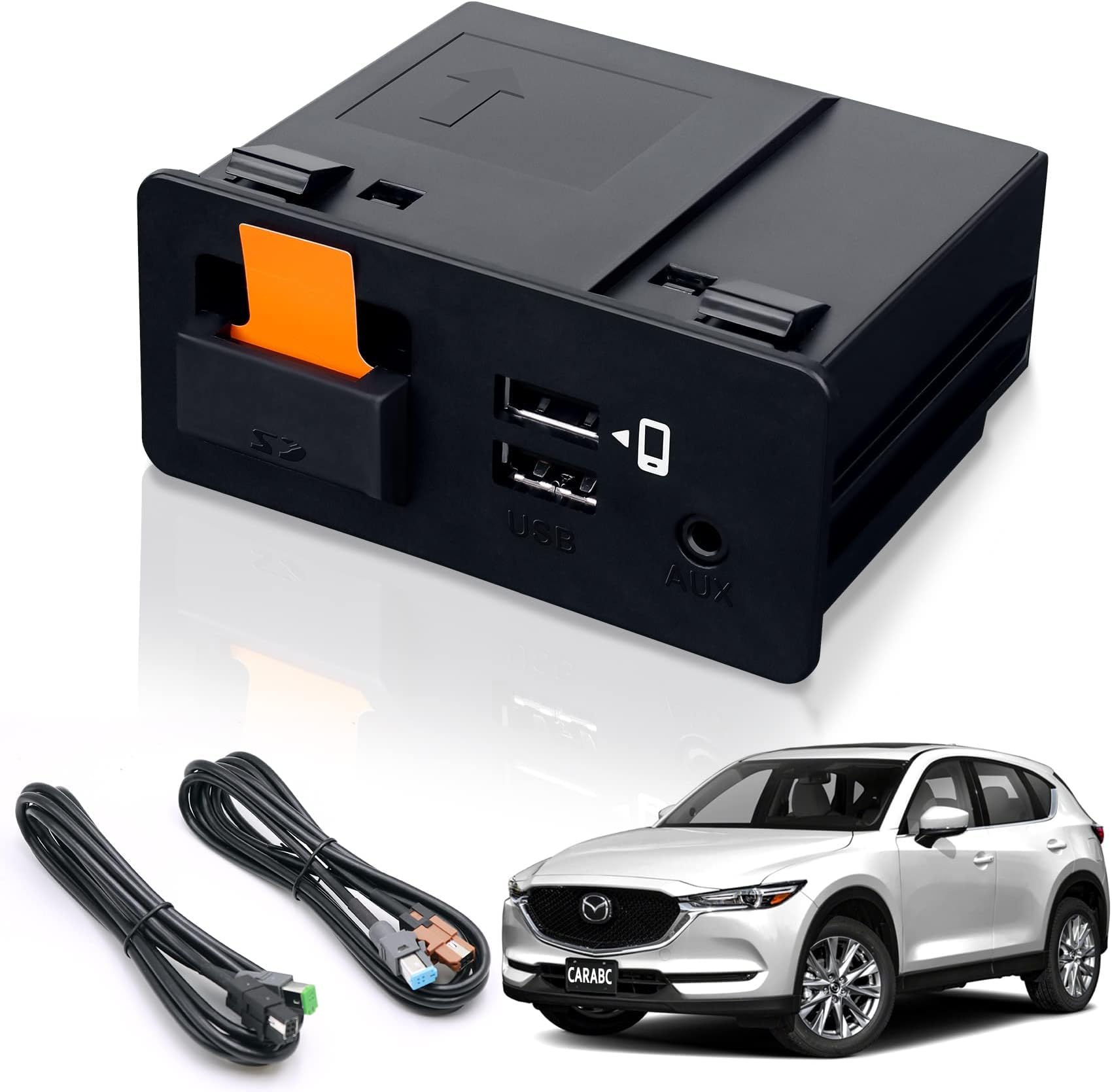CARABC Adaptador Carplay compatible para 1421 Mazda 2/3/6/CX3/CX5/CX9