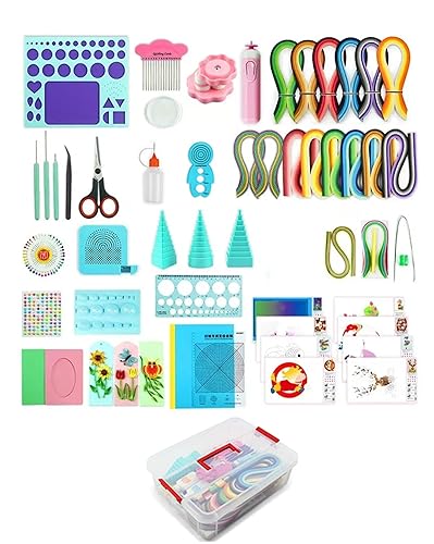 All-in-One Paper Quilling Kit– 1740pcs 3mm/5mm/10mm Quilling Paper Strips with