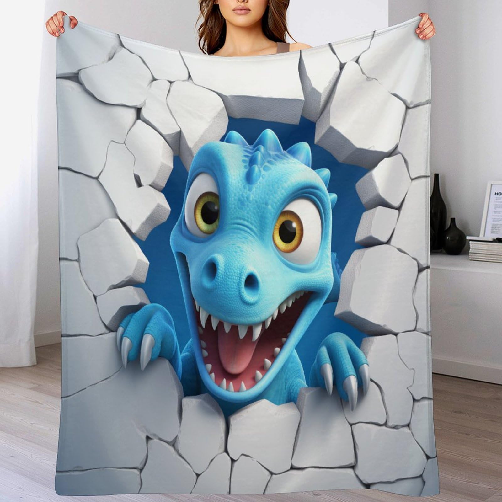 Couverture dinosaure mignonne pour réchauffer votre intérieur
