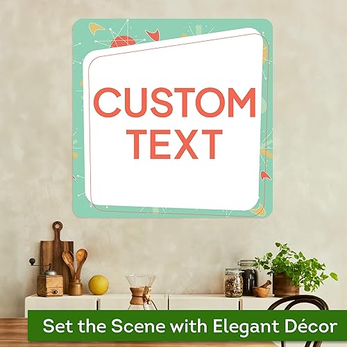 Miniatura 1165 de My Sign Center - Letrero personalizado, 11 colores de fuente, 13 estilos de fuente, 4 opciones de agujero, 22 tamaños, 8 x 32 pulgadas, sin óxido,