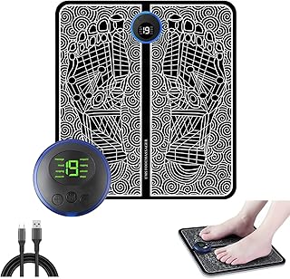 Tapete Massageador Elétrico de Pé Recarregável Ems P/Dor Pés Pernas