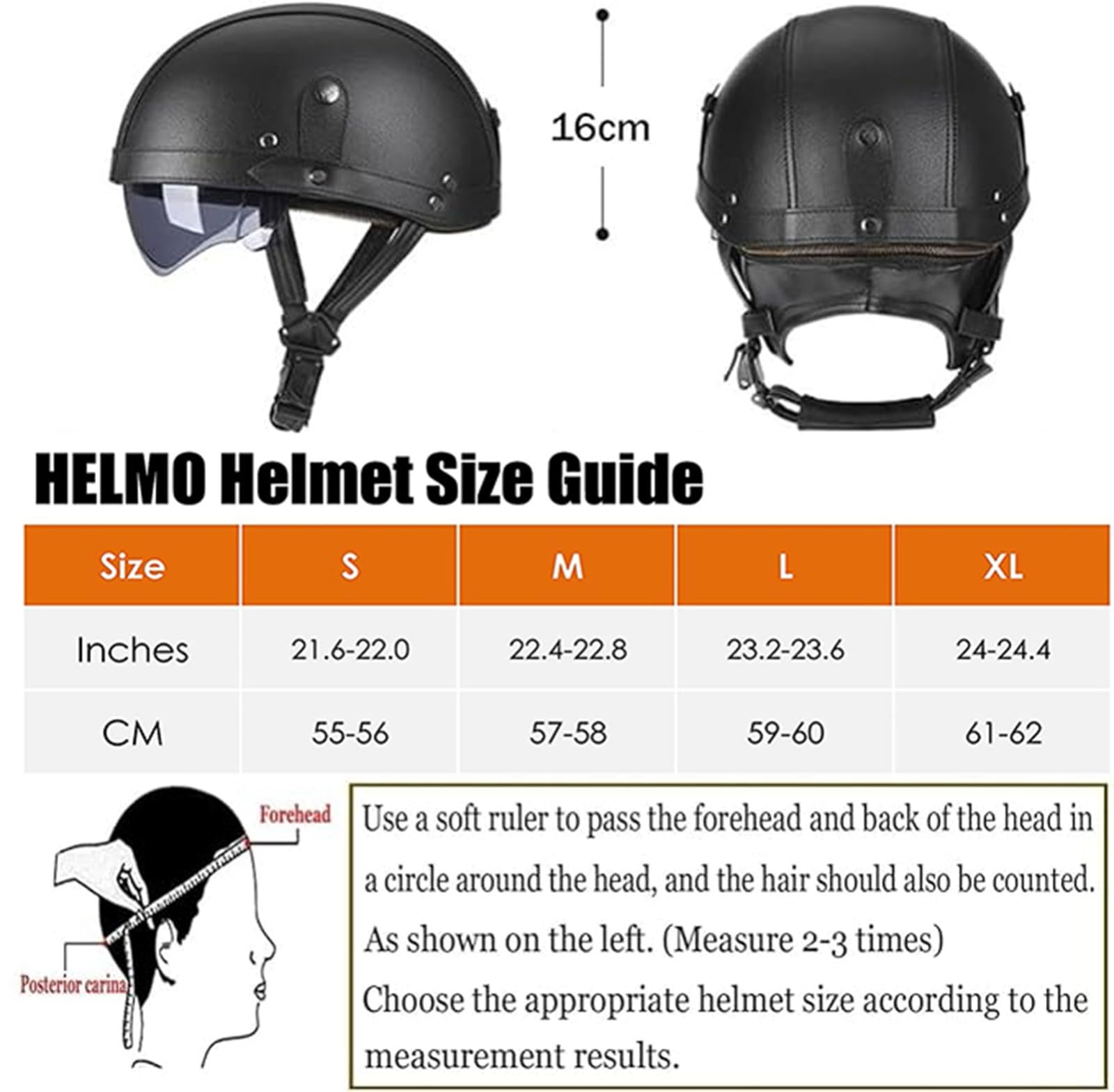 Niemiecki skórzany kask motocyklowy retro otwarty kask z goglami Cruise Scooter Motorower Chopper Jet Zatwierdzony przez ECE dla dorosłych mężczyzn i kobiet