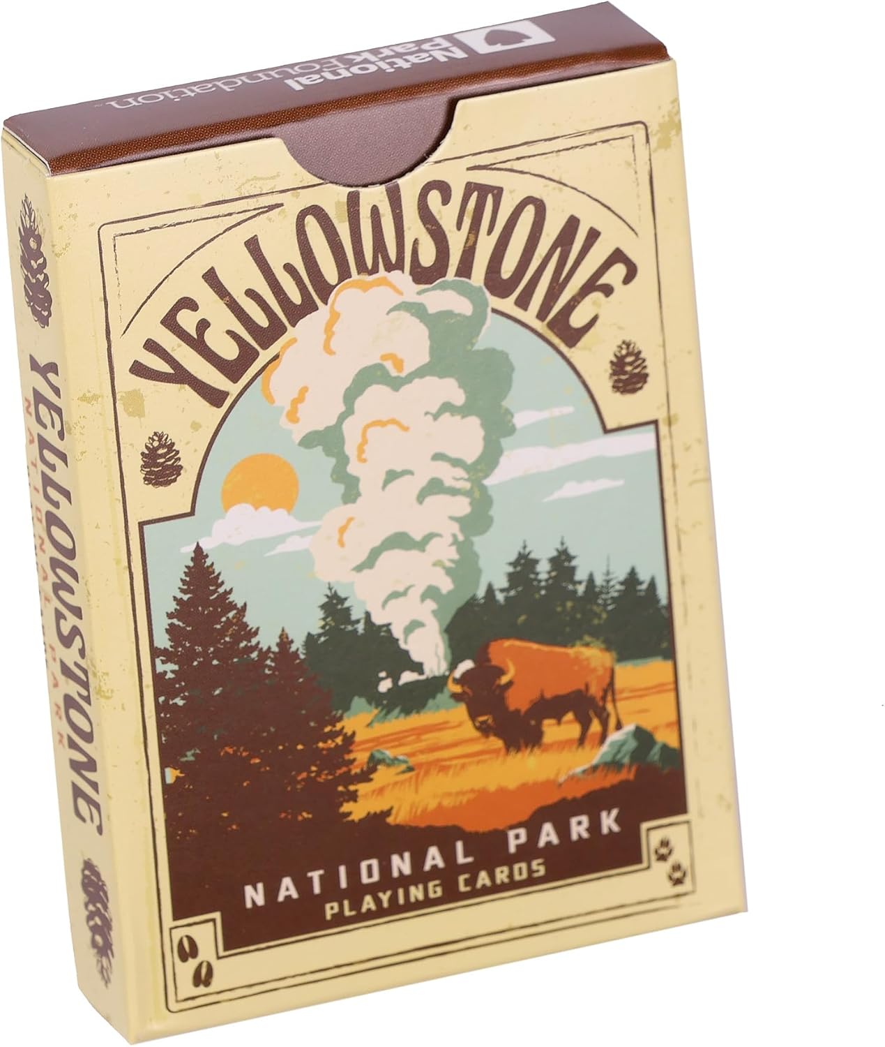JUST FUNKY National Park Foundation Playing Cards Yellowstone Design 52 Count Deck