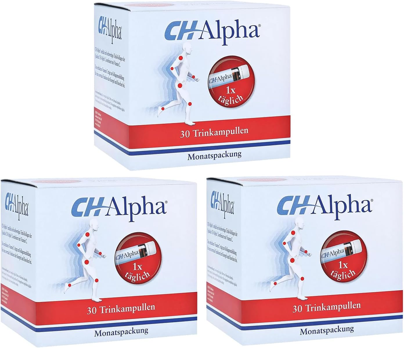 Gelita health Collagen CH-Alpha for Joint and Cartilage (30 x 25ml), 1 Vial Daily (PACK OF 3)