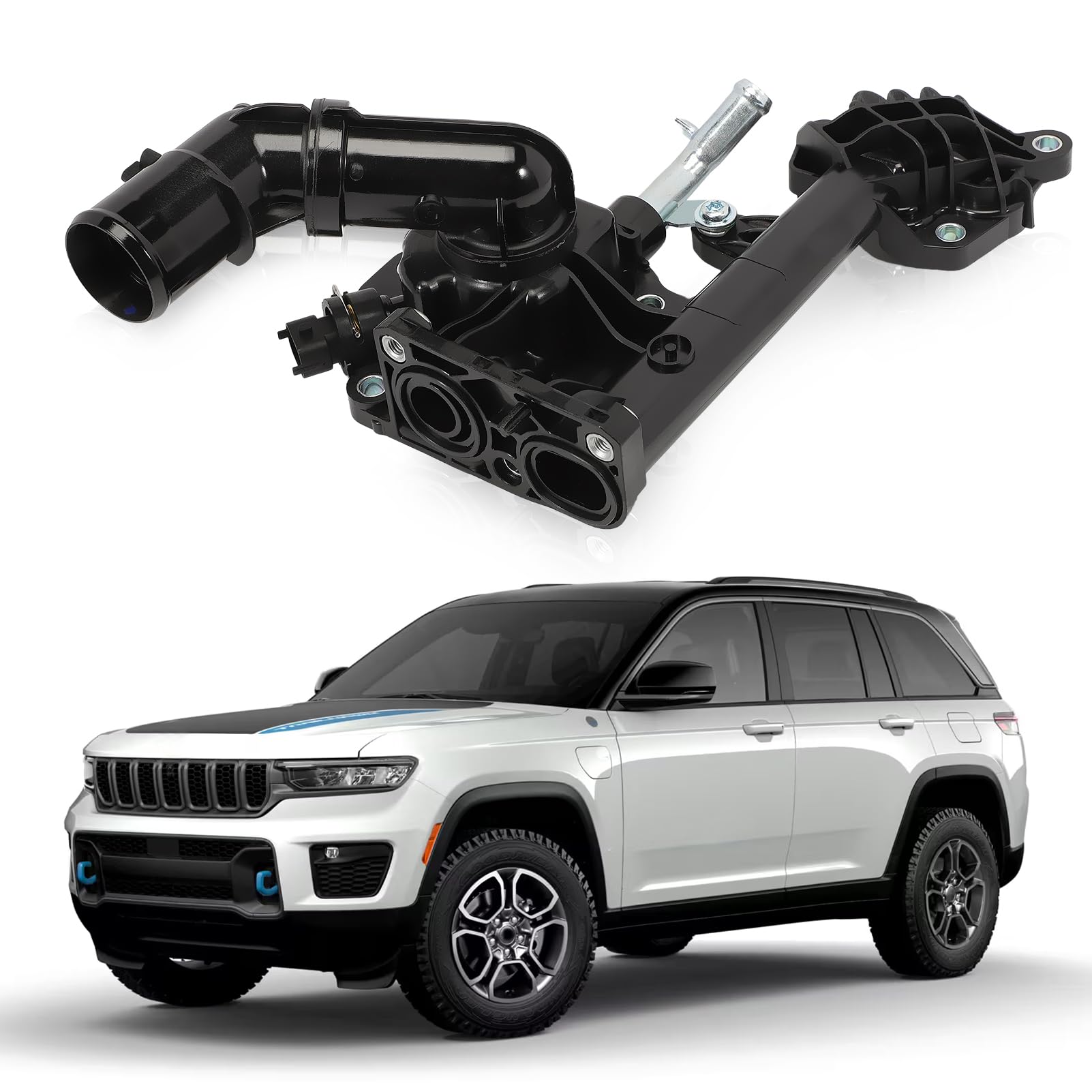 Alloggiamento Termostato Radiatore Acqua Forno Giulietta 500L 500X Doblo Cargo Monospace Tipo Cherokee Compass Renegade SUV SX4 S-Cross Vitara Termostato Acqua 55254237, 55271190