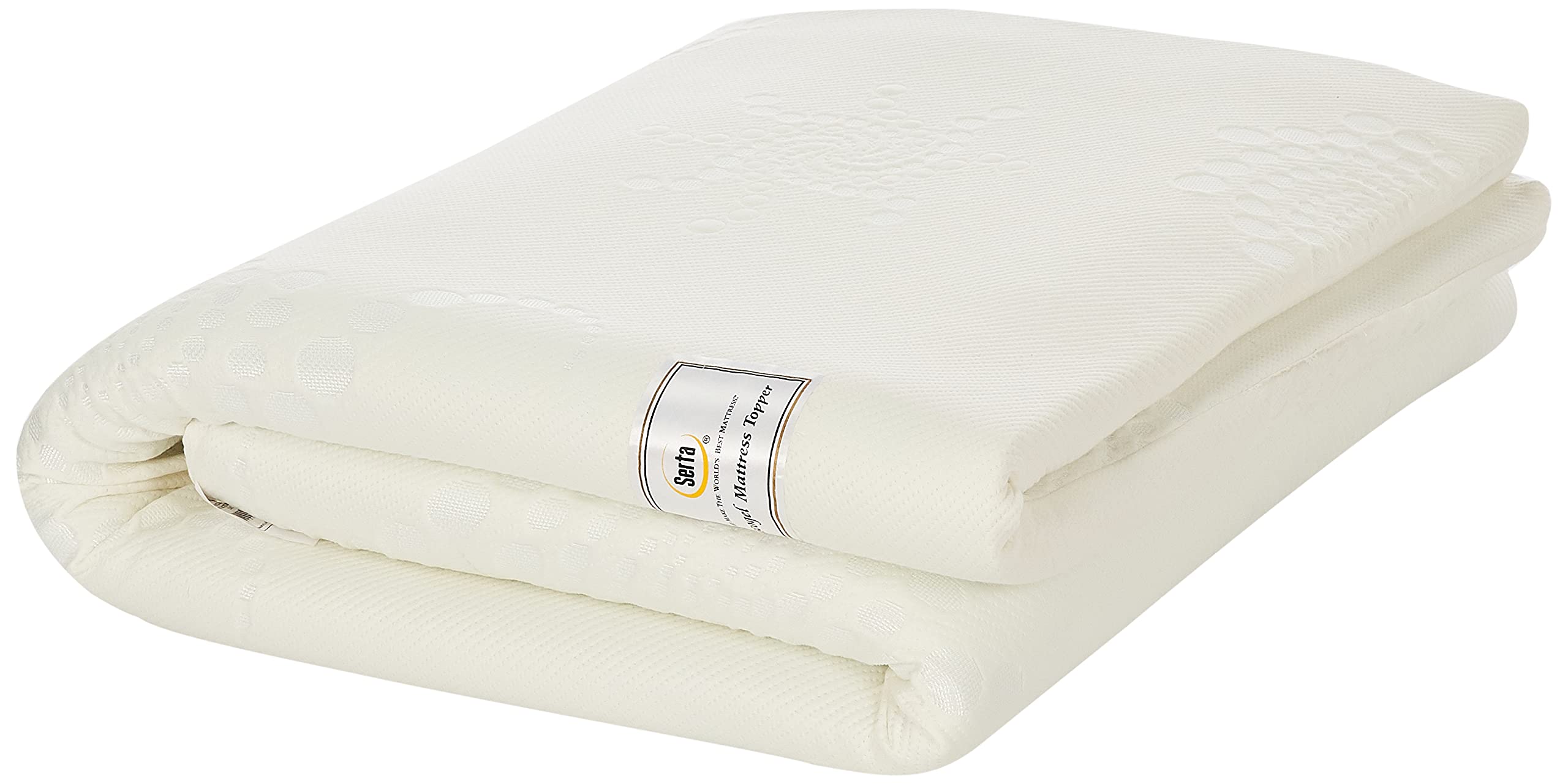 SertaViscogel Memory Foam Mattress Topper, Off White, 180 X 200 cm, SERTAMTOPVI180200