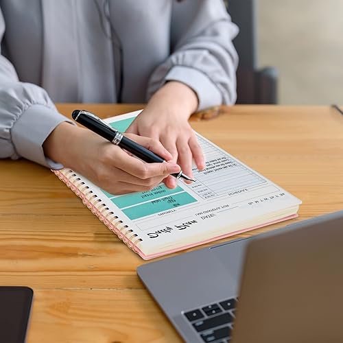 Miniatura 6 de EOOUT Agenda diaria actualizada, cuaderno B5 de lista de tareas pendientes con calendarios por hora, comidas de 10 x 7 pulgadas, 166 páginas en