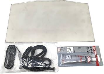 Midwest Hearth Ceramic Door Glass and Gaskets for Timberwolf Wood Stoves W010-2325