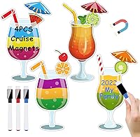 Vista 1 de 4 imanes para puerta de crucero, decoración de puerta de crucero con 3 bolígrafos borrables, decoración magnética para fiestas, coche, cabina