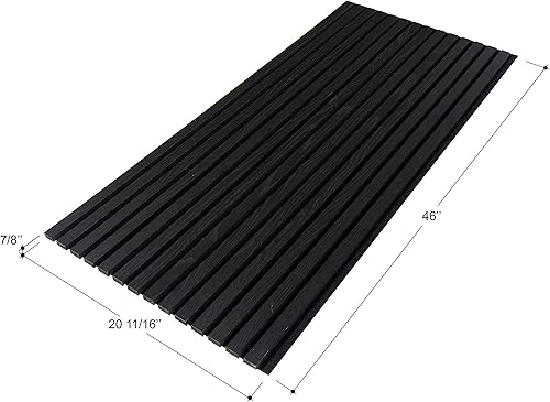 Miniatura 7 de Woody Walls Paneles de pared de madera acústica para decoración de pared interior juego de 2 paneles de madera sin costuras para paredes pared de