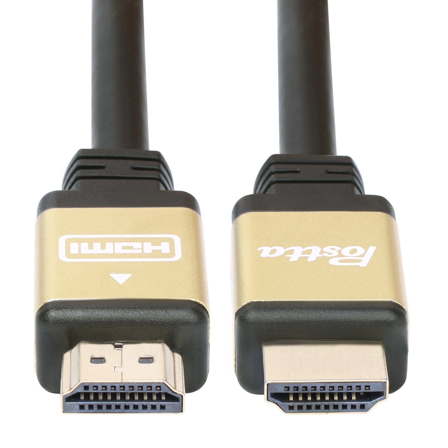 Postta Ultra HDMI 2.0 V Cable Support 4 K 2160p, 1080p, 3D, Audio Return And Ethernet – 2 Pack (Blu/Oro)
