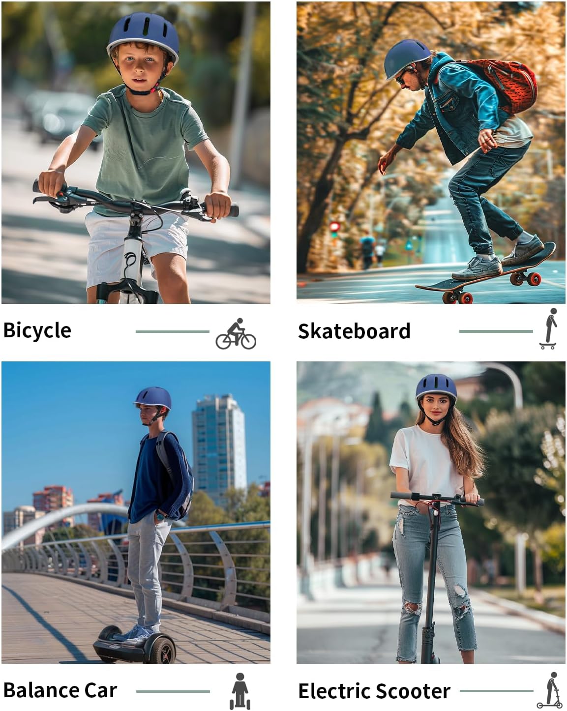 Bike Helmet for Adult, Adjustable Bicycle Helmet for Men & Women, Safety Certified Cycling Helmet for Commuting, Skateboarding, Rollerblading, Road Biking, Skating, Ebike, Scooter - Image 6