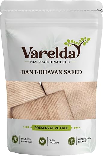 VARELDA Dant Dhavan Safed - Katha Safed - Acacia catechu (5000 Grams)