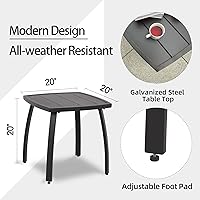 Vista 6 de Domi - Juego de 3 tumbonas para exteriores, de aluminio, acolchadas, de espuma de secado rápido, con respaldo ajustable para playa, piscina, césped