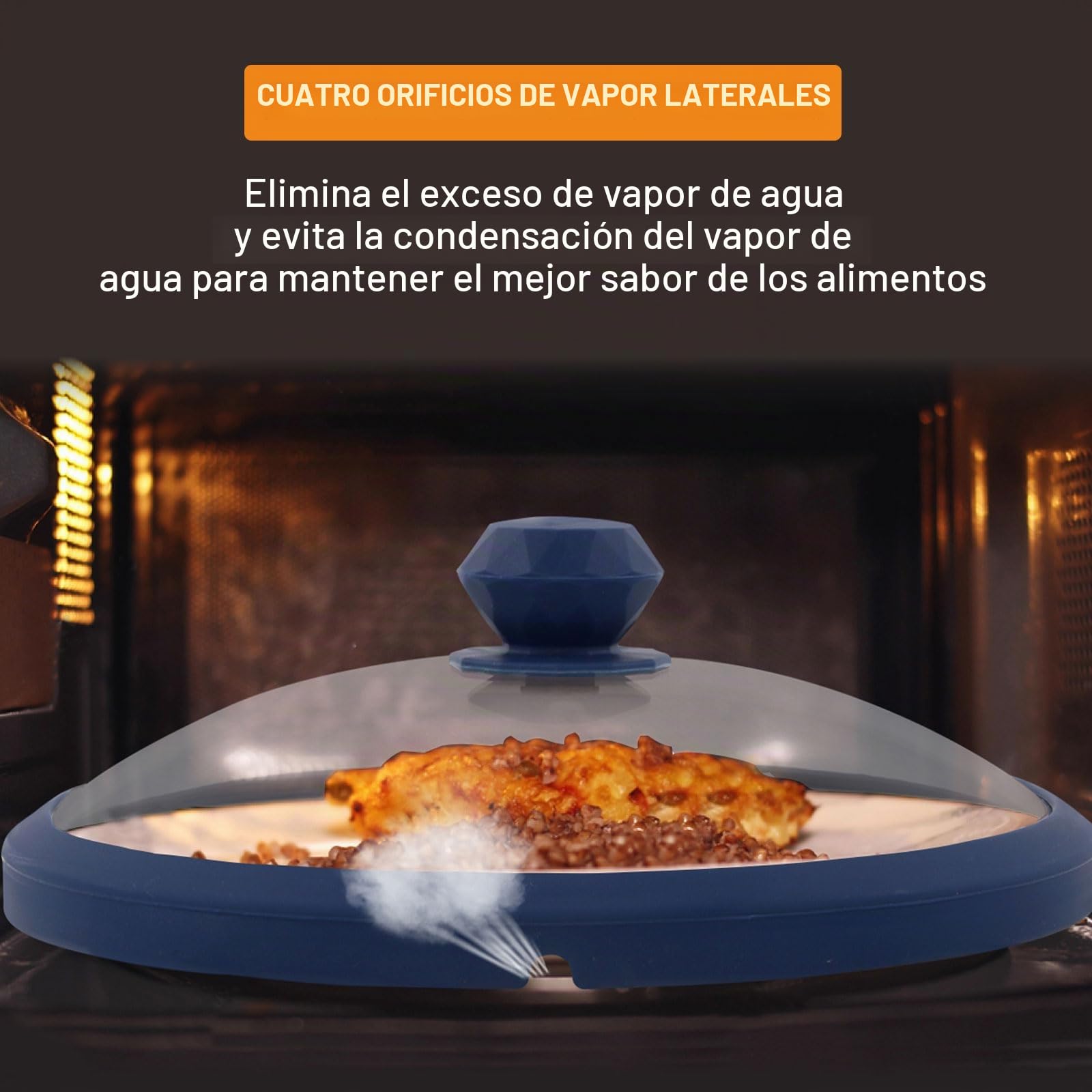 Funda para microondas para alimentos (negro - serie Diamond)