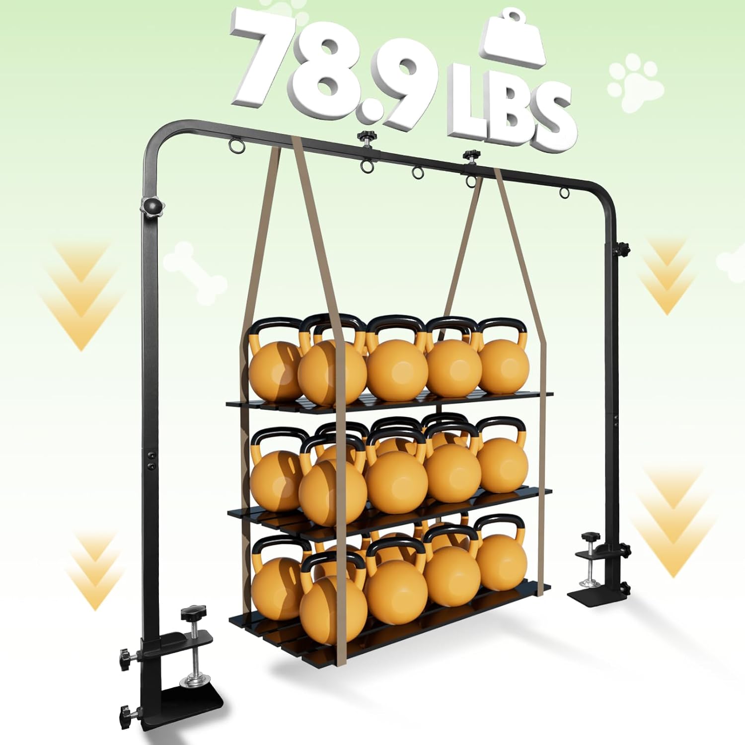 Adjustable Dog Grooming Stand for Table: 42" Height & 27"-39" Width, Includes Hammock & 2 No-Sit Nooses, Heavy-Duty Dog Grooming Arm for Bathing Nail Trimming Drying Cutting Cats & Dogs at Home