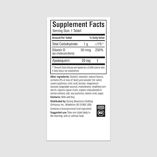 Miniatura 13 de Prevagen - Mejora la memoria: fuerza extra, 0.00070 onzas, 30 masticables, mezcla de bayas con Aequorina y vitamina D. Suplemento para una mejor