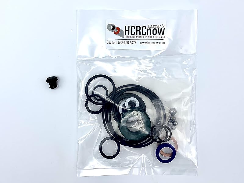 328.12040 Sears Craftsman Floor Jack Seal Kit, 2 Ton, Seal Replacement Kit, Quality Replacement Parts for Repairs (Seal Kit with Rubber Plug)