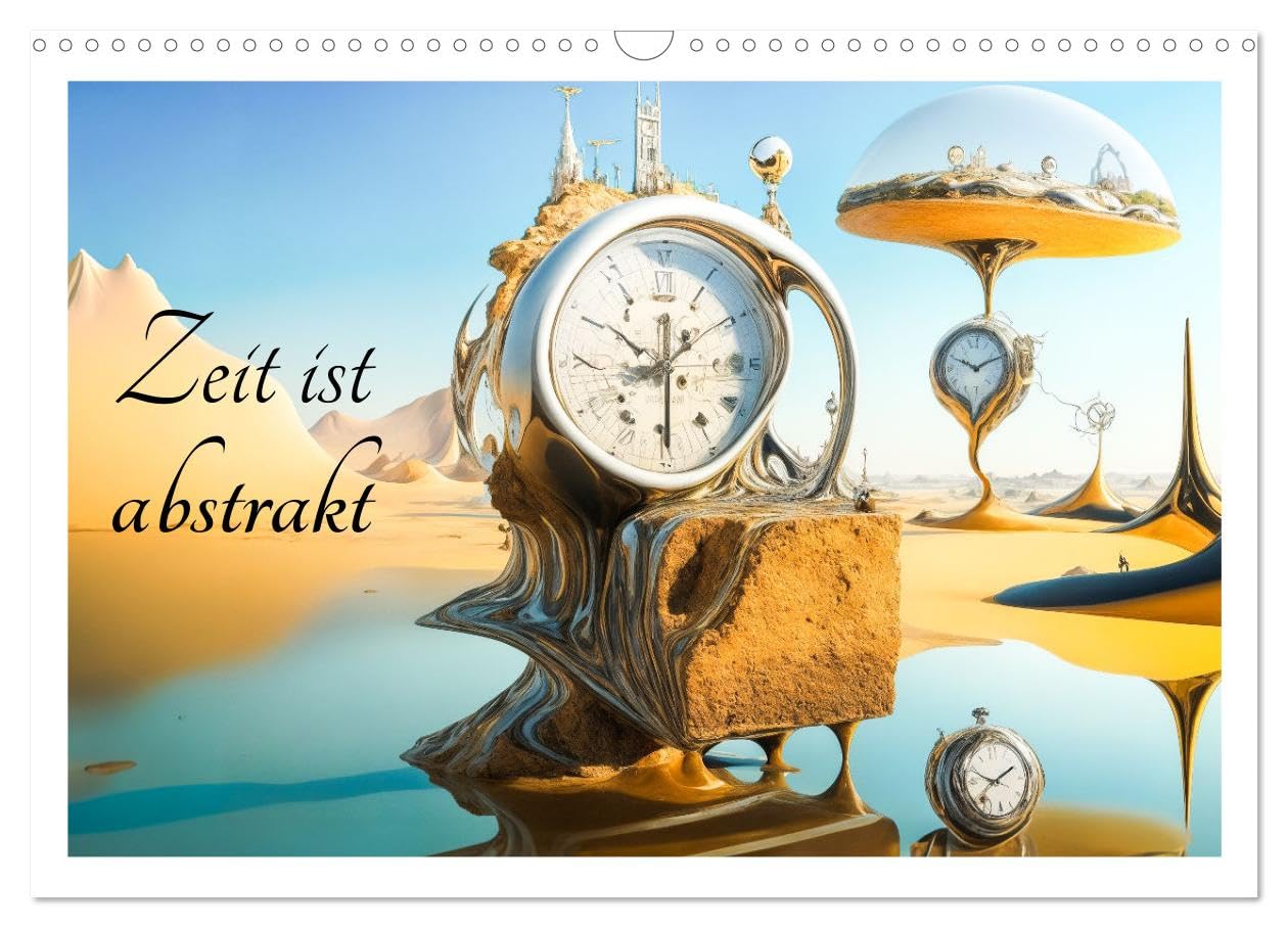 Time is abstract UK-Version (Wall Calendar 2026 DIN A3 Landscape), CALVENDO 12 Month Wall Calendar