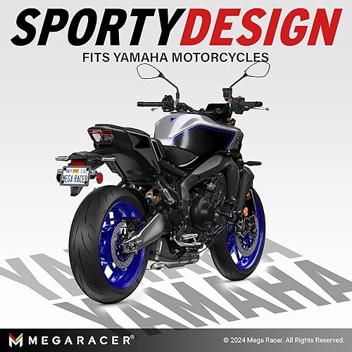 Miniatura 8 de Marco de fibra de carbono para placa de motocicleta, soporte para placa, portaplacas para moto Fibra de carbono,Cromado,Negro