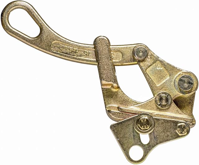 CBI Pipe & Supply Cable Puller New Tool - Steel Rope Jaw Puller for Wire Rope - Forged Steel with 6000lb Capacity - Wire Grip Versatile & Durable Solution - Pulling Cable Grab Sized (5/8"- 1 3/8")