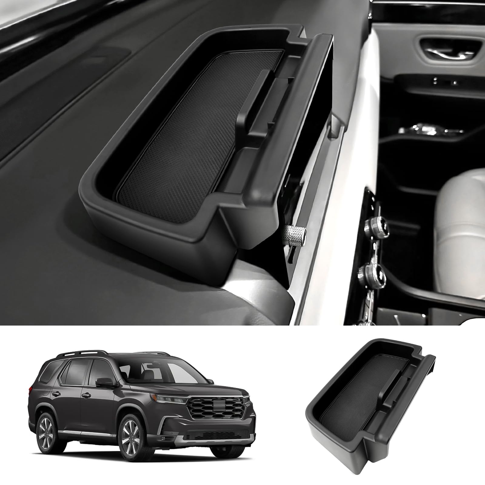 LUWUfor 2023 2024 2025 Pilot Dashboard Center Console Organizer 2025 H onda Pilot Armrest Storage Box Armrest Organizer H onda Pilot Console Organizer Tray 2023 2024 2025 H onda Pilot Accessories